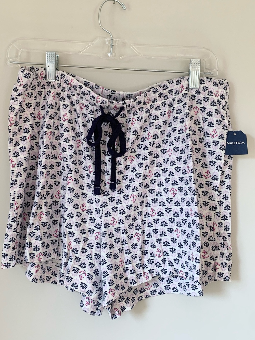 NWT! Nautica White Print Lounge or PJ Shorts